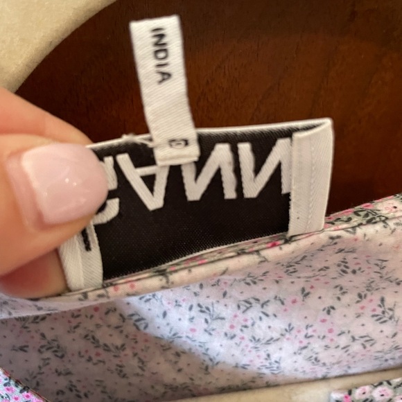 Ganni floral peplum bow top. Sz. 40. - Picture 9 of 12